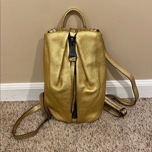Aimee Kestenberg Leather Gold Mini Tamitha Backpack